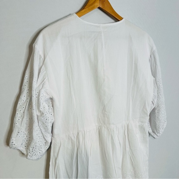 Matilda Jane White Eyelet Button-Front Dress - Picture 9 of 16